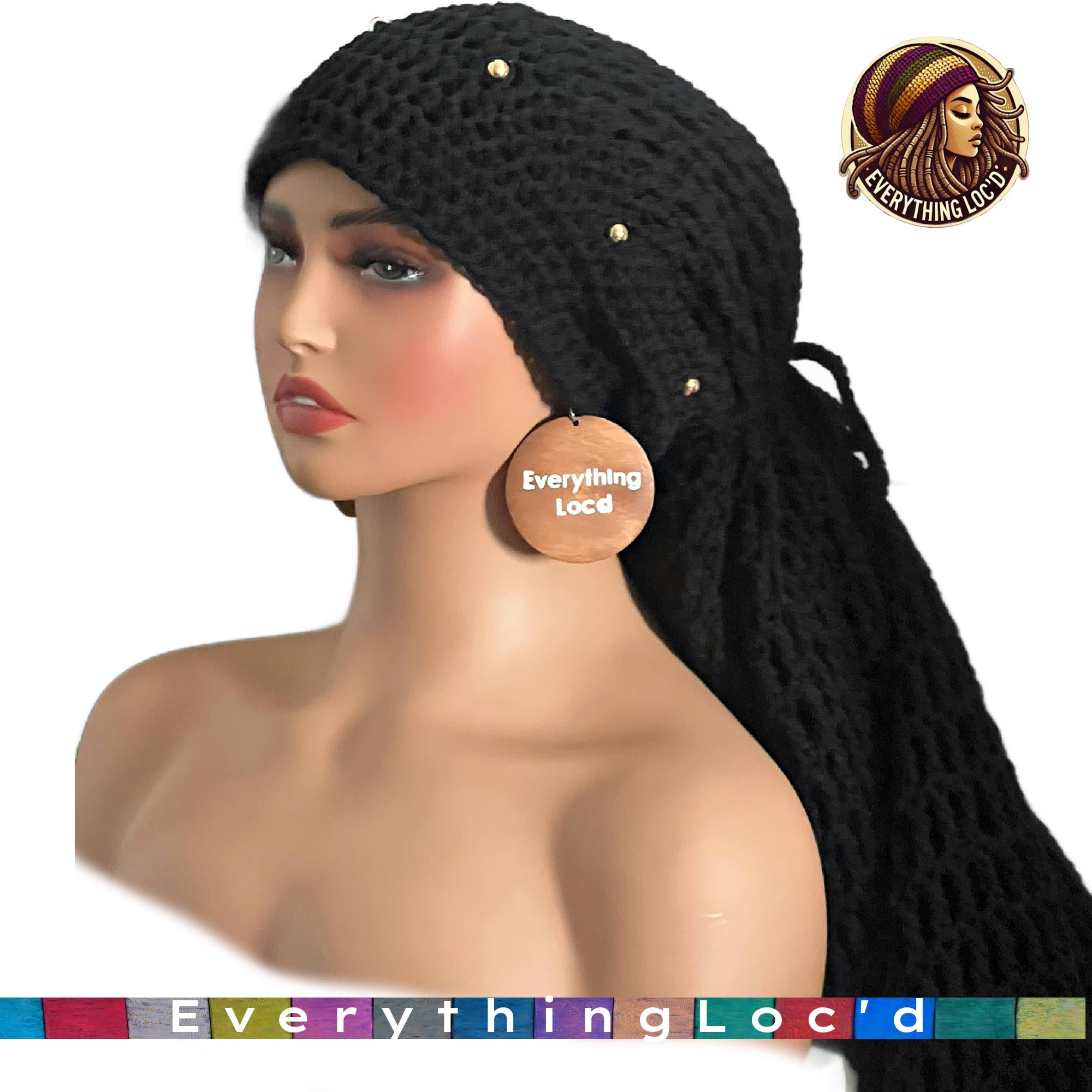 Mega Slouchy Dreadlock Rasta Tam with adjustable Drawstring, Extra Large Hats