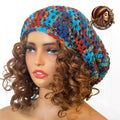 Crochet dreadlock tam with drawstring, colorful Slouchy hat, Handmade Rasta cap, Everything Locd,