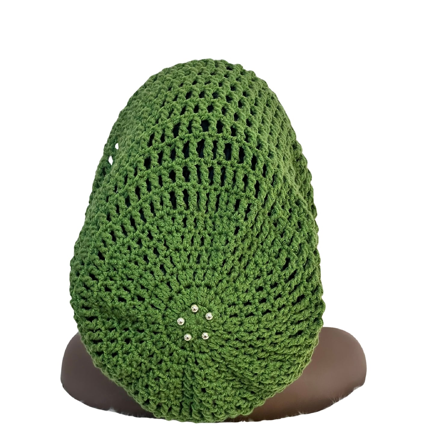 Dreadlock Tam with drawstring, Big Hair Slouchy Tam for Locs, Dreads & Braids, Crochet Rasta dreads hat
