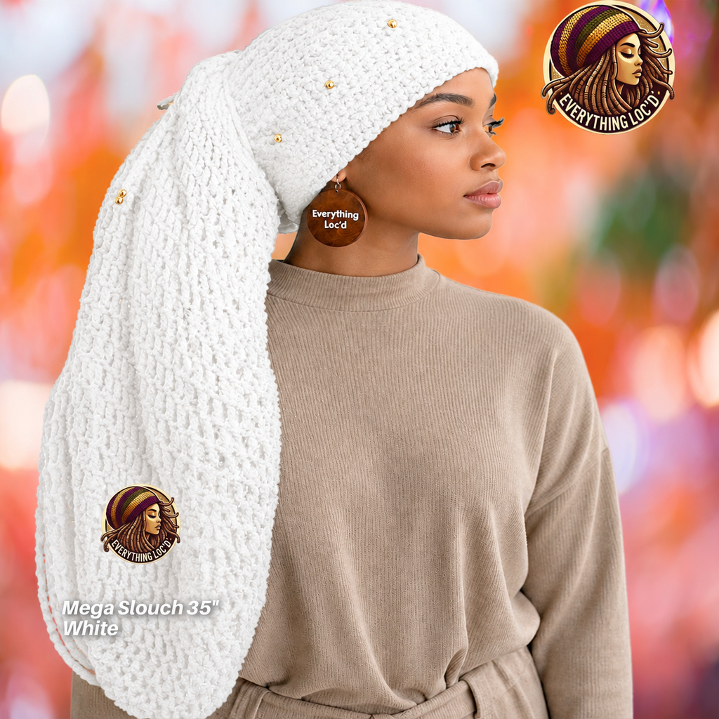 Mega Slouchy Dreadlock Rasta Tam with adjustable Drawstring, Extra Large Hats
