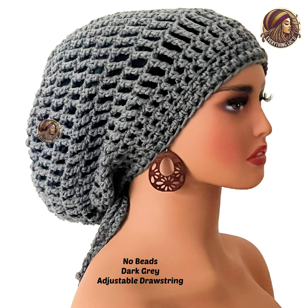 Crochet Rasta Tam for Dreadlocks, Slouchy Beanie hat, Women's hat, Everything Locd