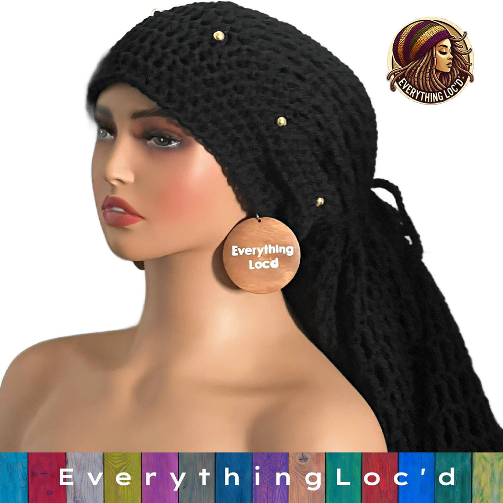 Mega Slouchy Dreadlock Rasta Tam with adjustable Drawstring, Extra Large Hats